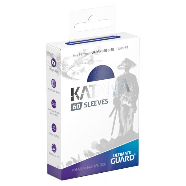 Ultimate Guard Katana Japanese Size Sleeves Blue 60 pack