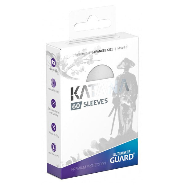 Ultimate Guard Katana Japanese Size Sleeves White 60 pack