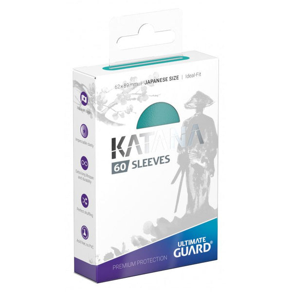 Ultimate Guard Katana Japanese Size Sleeves Turquoise 60 pack