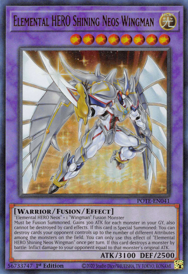 Elemental HERO Shining Neos Wingman - Power of the Elements - POTE-EN041