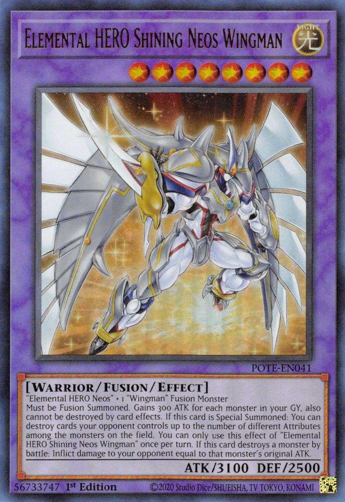 Elemental HERO Shining Neos Wingman - Power of the Elements - POTE-EN041