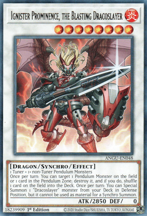 Ignister Prominence, the Blasting Dracoslayer - Ancient Guardians - ANGU-EN048