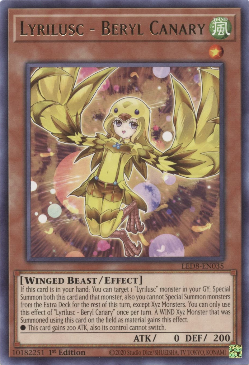 Lyrilusc - Beryl Canary - Legendary Duelists: Synchro Storm - LED8-EN035