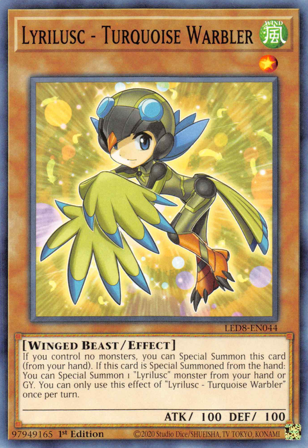 Lyrilusc - Turquoise Warbler - Legendary Duelists: Synchro Storm - LED8-EN044