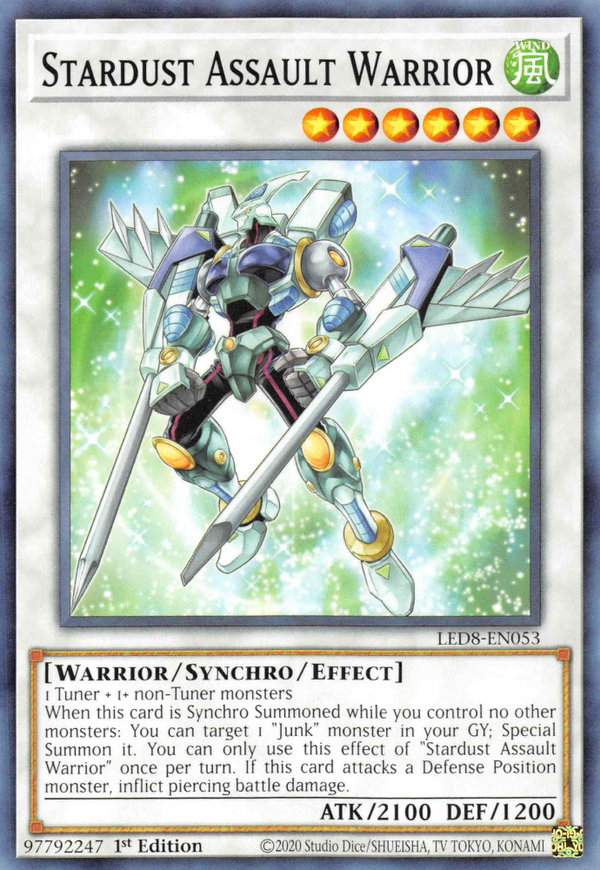 Stardust Assault Warrior - Legendary Duelists: Synchro Storm - LED8-EN053