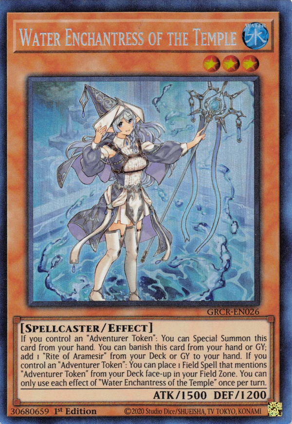 Water Enchantress of the Temple - The Grand Creators - GRCR-EN026 (Collector's Rare)